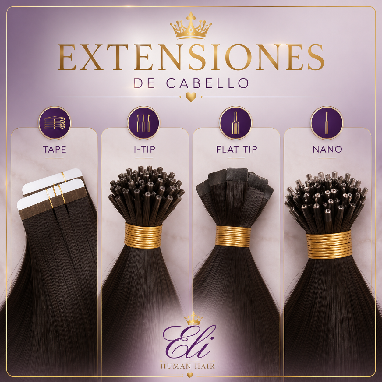 Extensions Tape / I-Tip / Flat-Tip / Nano y Mas