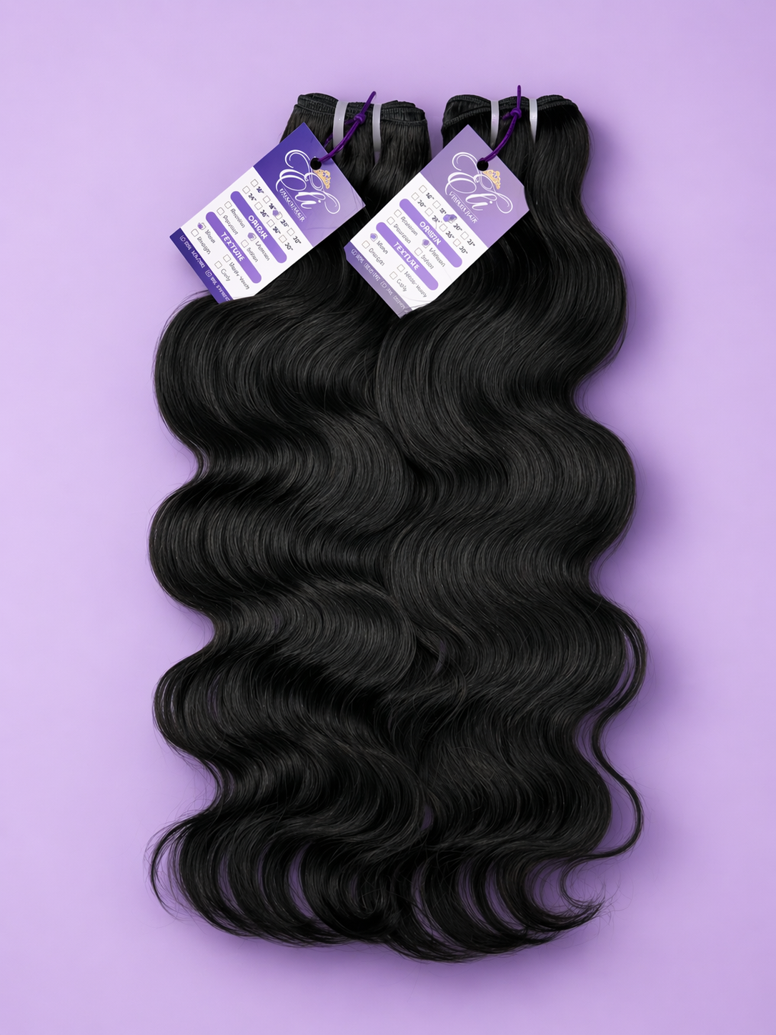 Extensiones Ondulada Negra