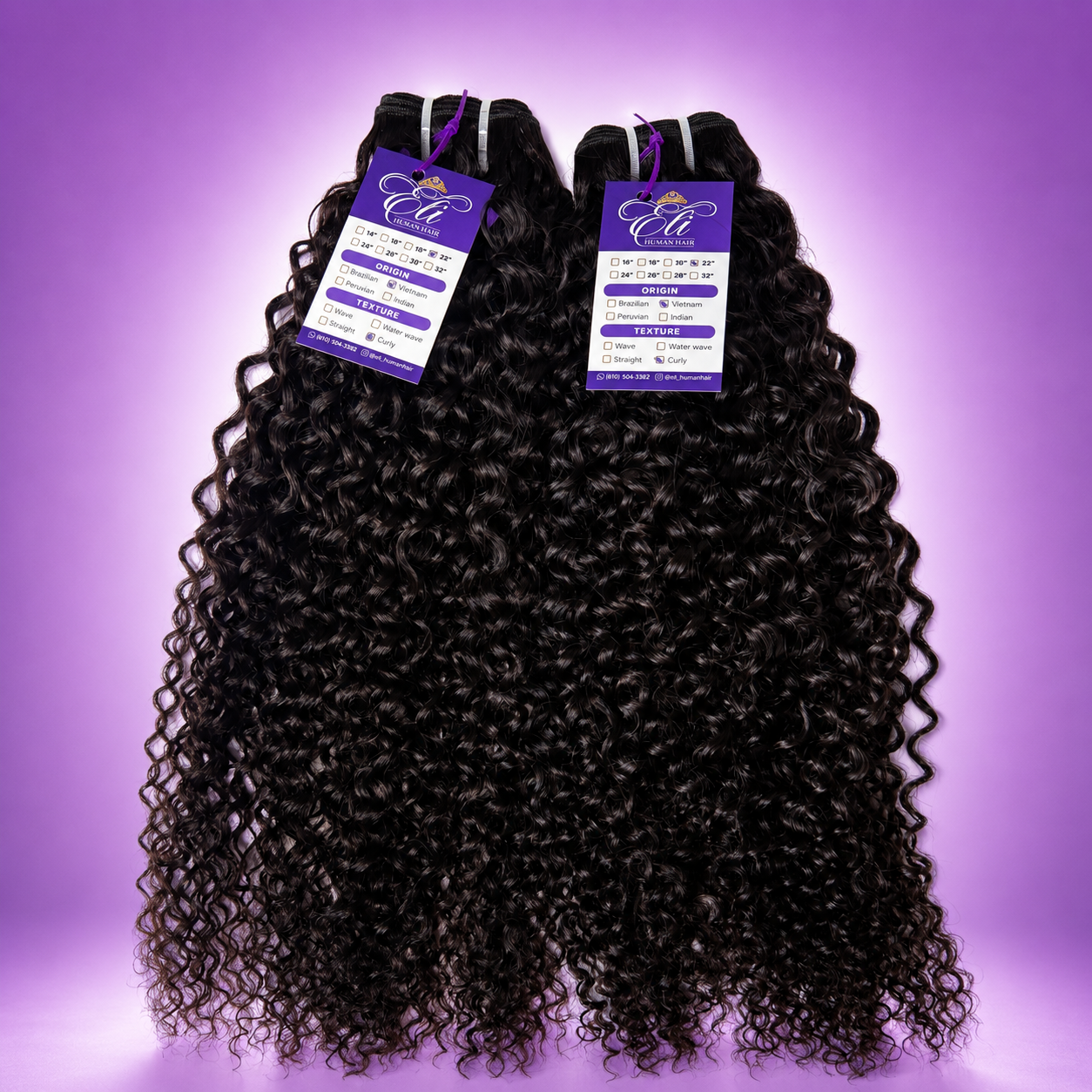 Extensiones Risado Negro